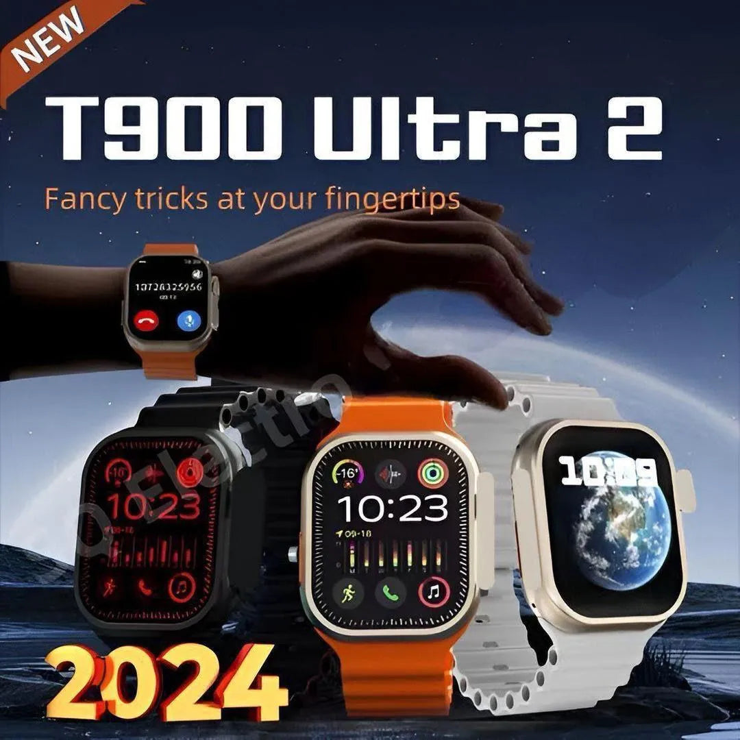 T900 Ultra Smartwatch - 2.09" Big Infinite Display, Wireless Charging & Bluetooth Calling | Fitness Tracker